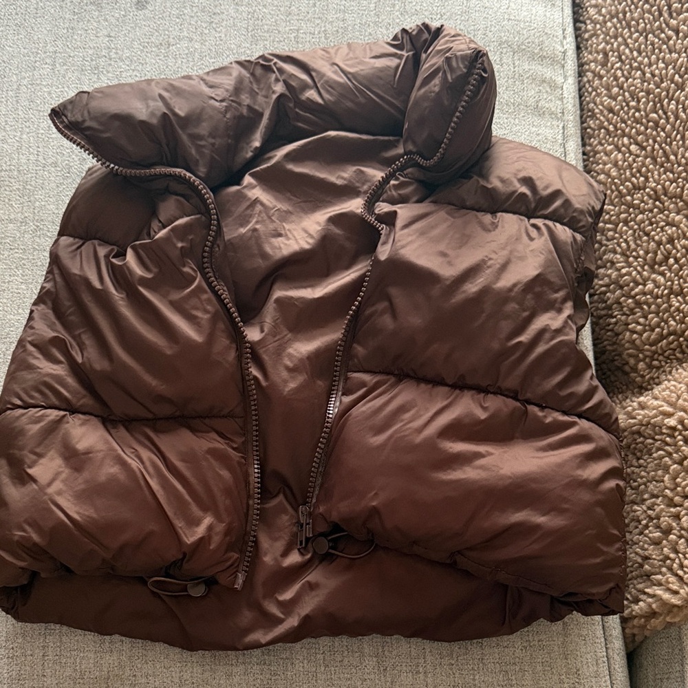 Amazon Women's Brown Puffer Jacket